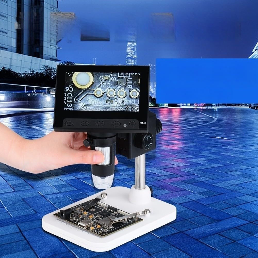 Microscope numérique LCD 4,3 pouces pour grossissement 1000x numérique