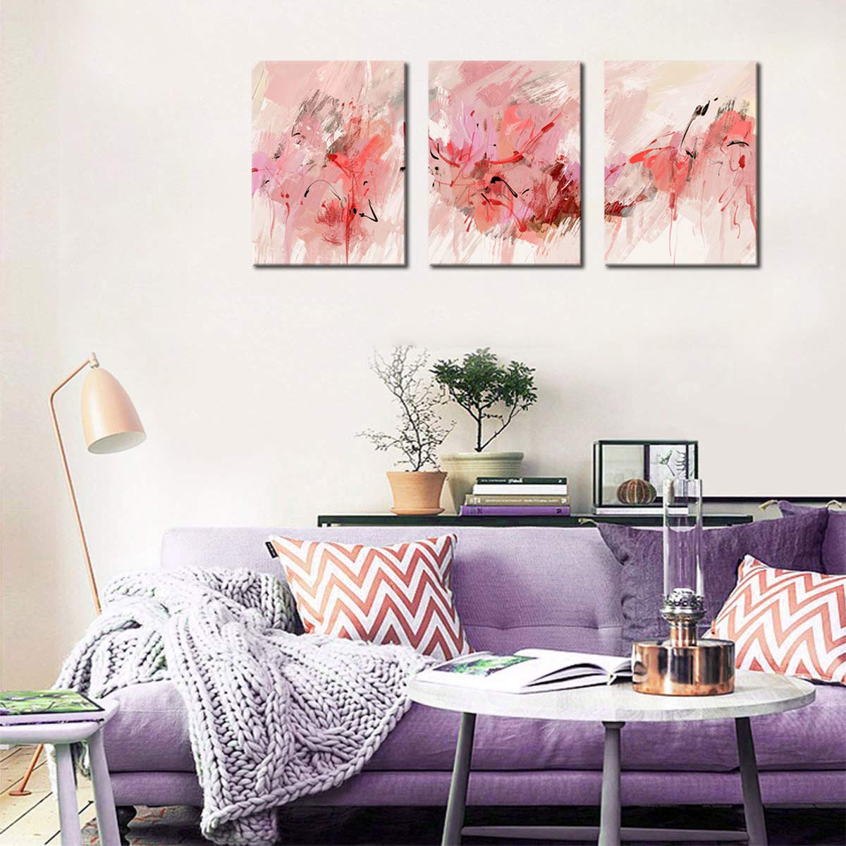 Abstrakte Wandkunst, moderne Leinwandbilder, abstrakt, zeitgenössisch, Leinwand-Kunstwerk für Mädchen, Schlafzimmer, Wohnzimmer, Badezimmer, Küche, Büro, Zuhause, Wanddekoration, gerahmt, fertig zum