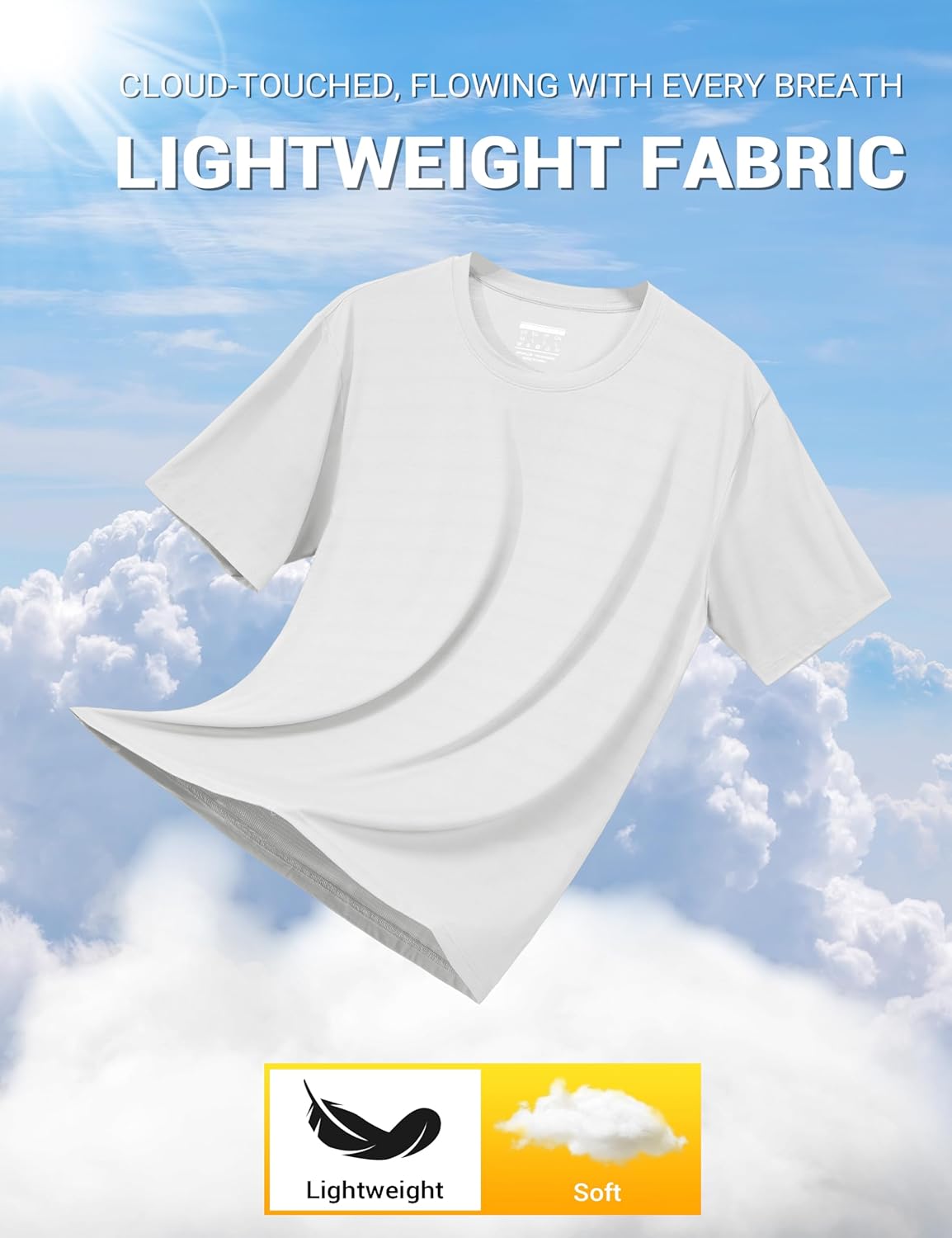 TACVASEN Men's Lightweight Athletic T-Shirts Quick Dry Workout Gym Tops Short Sleeve Running Tee Shirt Performance Activewear - Image 7