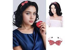 Kids Black Curly Wig