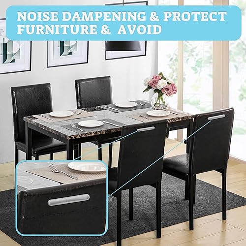 Miniatura 7 de Parachoques para puerta de gabinete, parachoques de goma autoadhesiva transparente a rayas para gabinetes, almohadillas de parachoques para