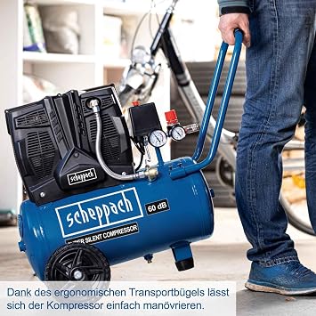 Scheppach Sessiz Kompresör HC25si 230V 50Hz 1100W - 24L - 8 Bar Marka