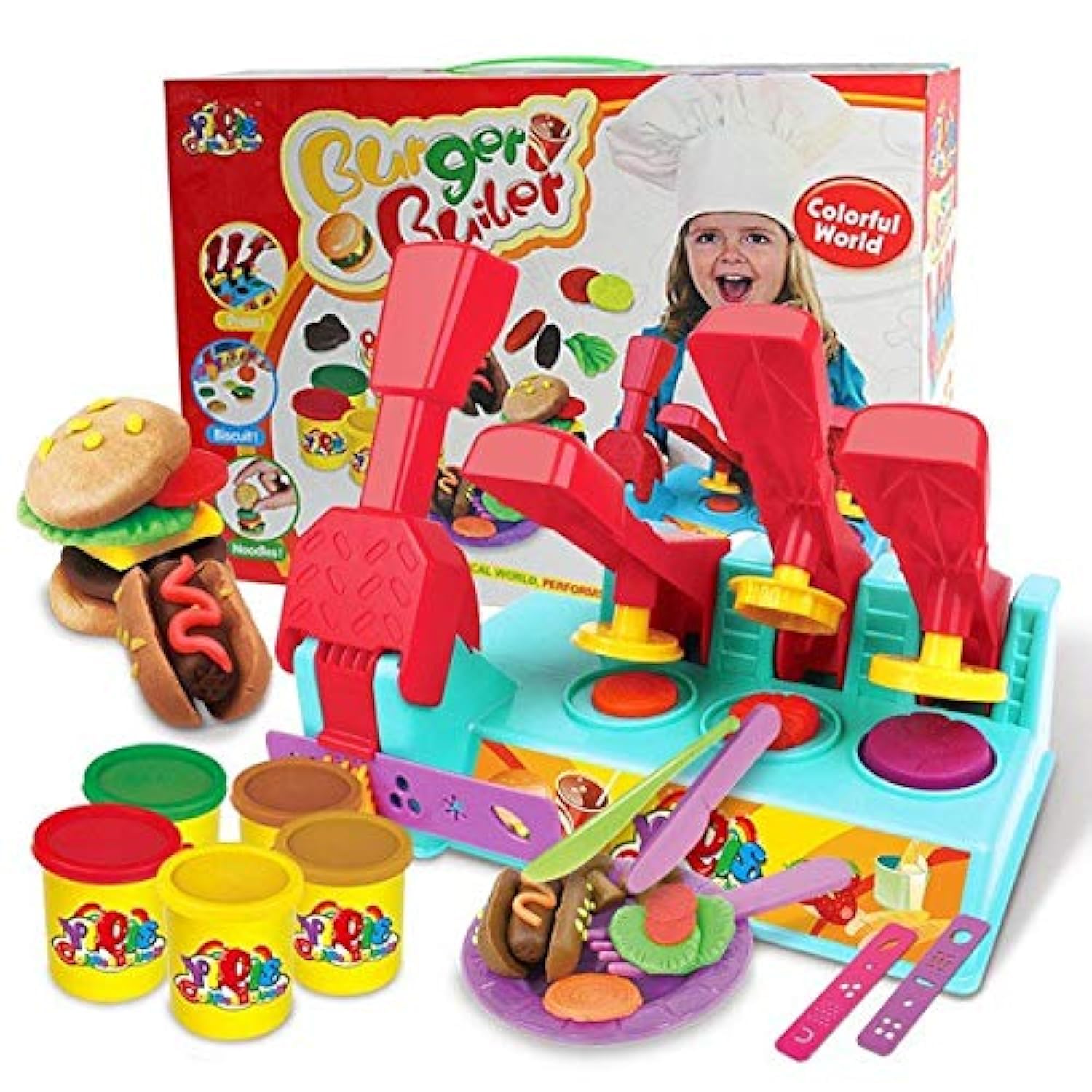 Burger Builder Toy For Kids – 3+