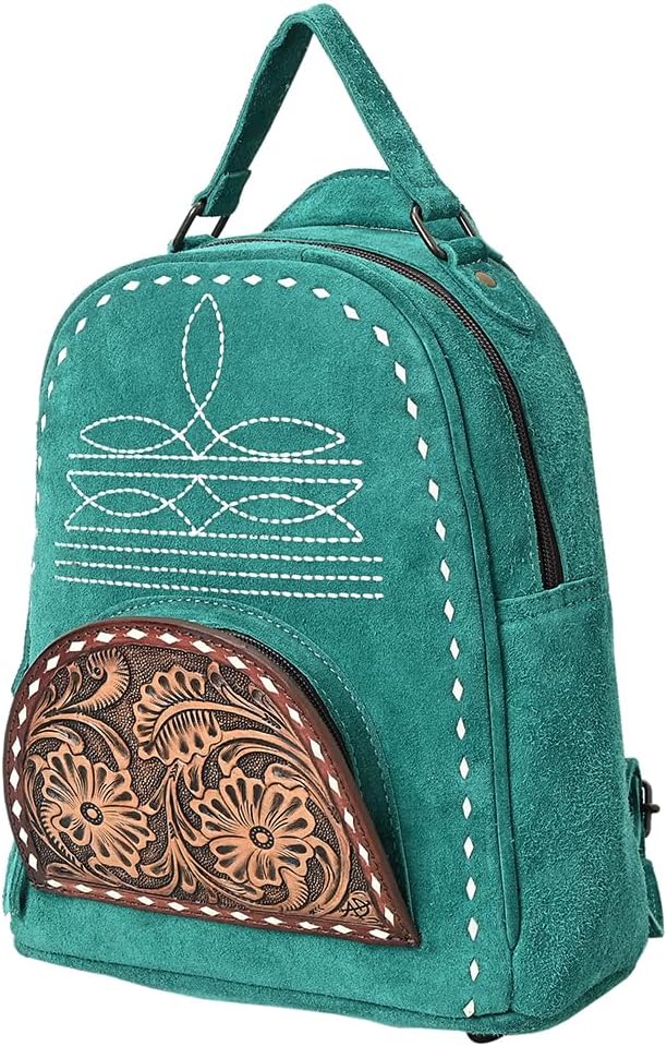American Darling Backpack Hand Tooled Genuine Leather Women's Bag Western Handbag Purse | for Women Cute