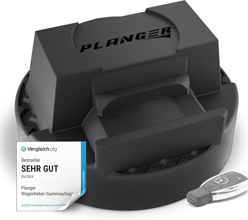 PLANGER® - Almohadilla Daimnd - Almohadilla de goma para gato para Mercedes Benz (marcas especiales de automóviles de Alemania) Gato con ruedas, elevador de vehículos y soporte para eje - Protege su automóvil, SUV