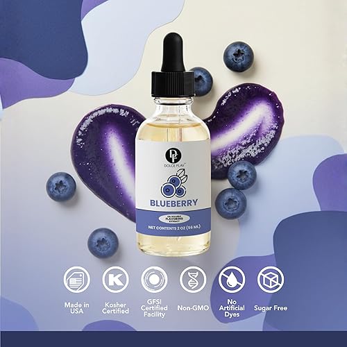 Miniatura 5 de Dolce Flav Extracto de arándano  2 onzas de Kosher soluble en aceite, sin azúcar, sabor concentrado de arándanos maduros para hornear, chocolates y