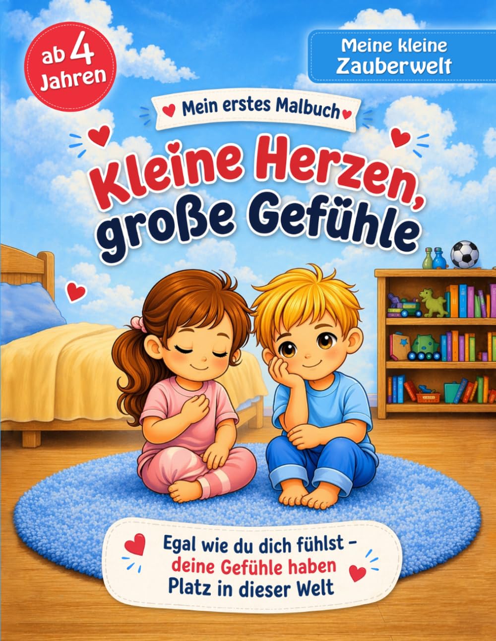 Kleine Herzen, große Gefühle: Ein therapeutisches Malbuch für Kinder mit starken Gefühlen