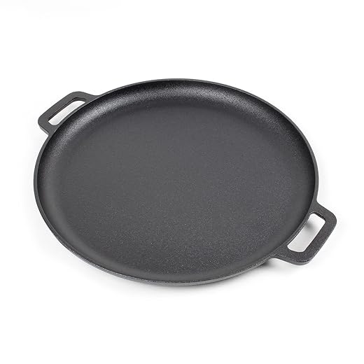 Wiltec Sartén De Hierro Fundido Ø35Cm Para Todo Tipo De Cocinas Y Cocina Outdoor, Antiadherente