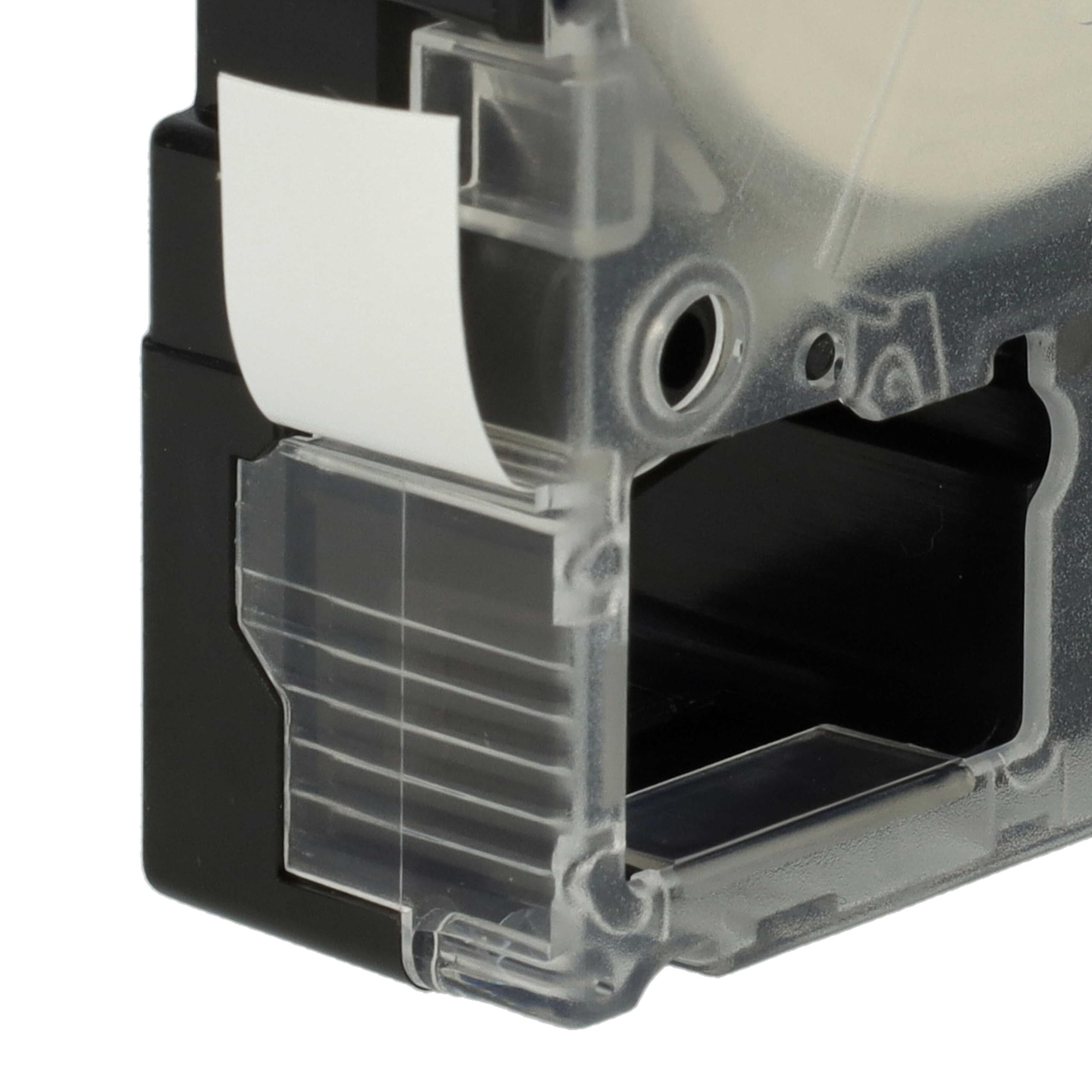 vhbw 50x Cassetta nastro sostituisce Epson LC-4WBN per etichettatrice 8m x 12 mm nero su bianco