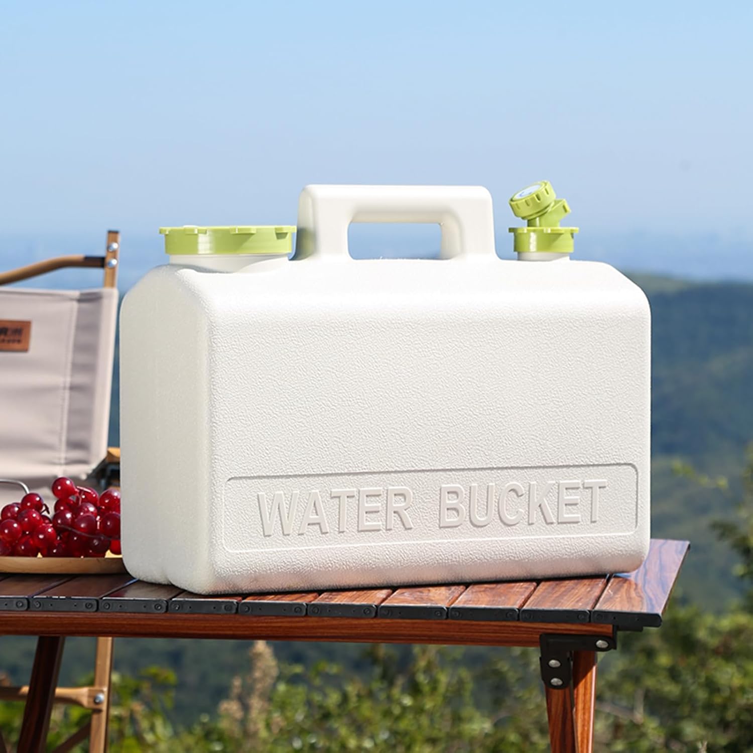 20L Water Jug, Camping Water Container Large Capacity Water Storage with Spigot No Leakage Portable Emergency Water Tank for Outdoor Hiking Camping Picnic Supplies