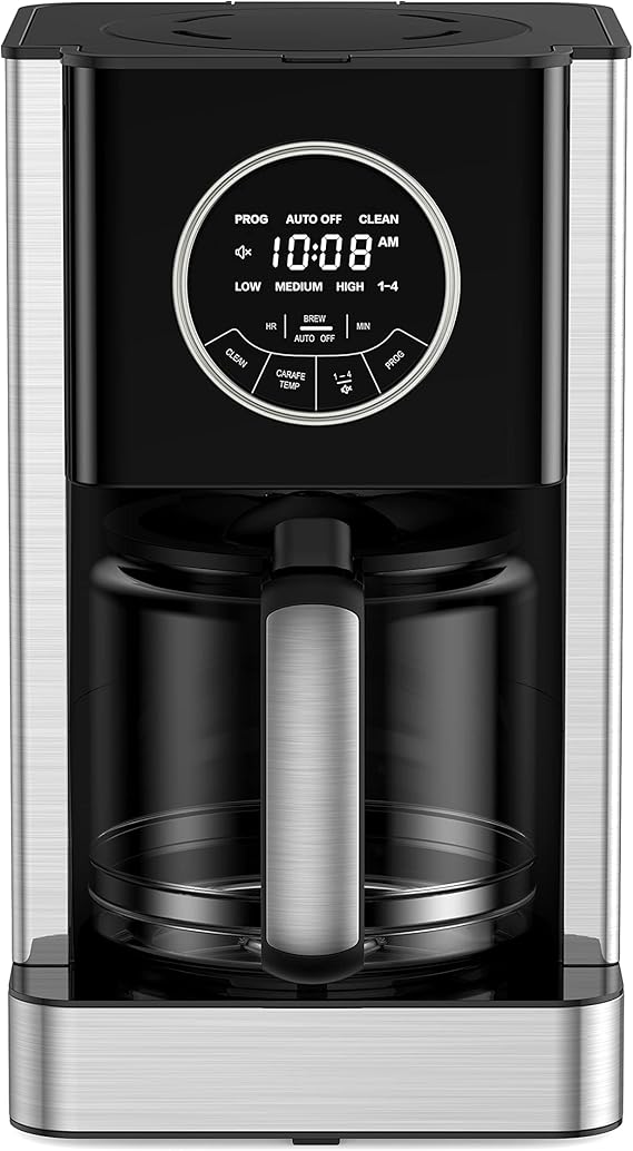 airyoyo 12Cup Coffee Maker,Drip Coffee Machine with Glass