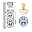 BIBS Pacifiers - Studio 2 Pack | Round Nipple Baby Pacifier | BPA Free Natural Rubber Latex Soother | Made in Denmark | Size 6+ Months | Block Baby Blue Dusty Blue