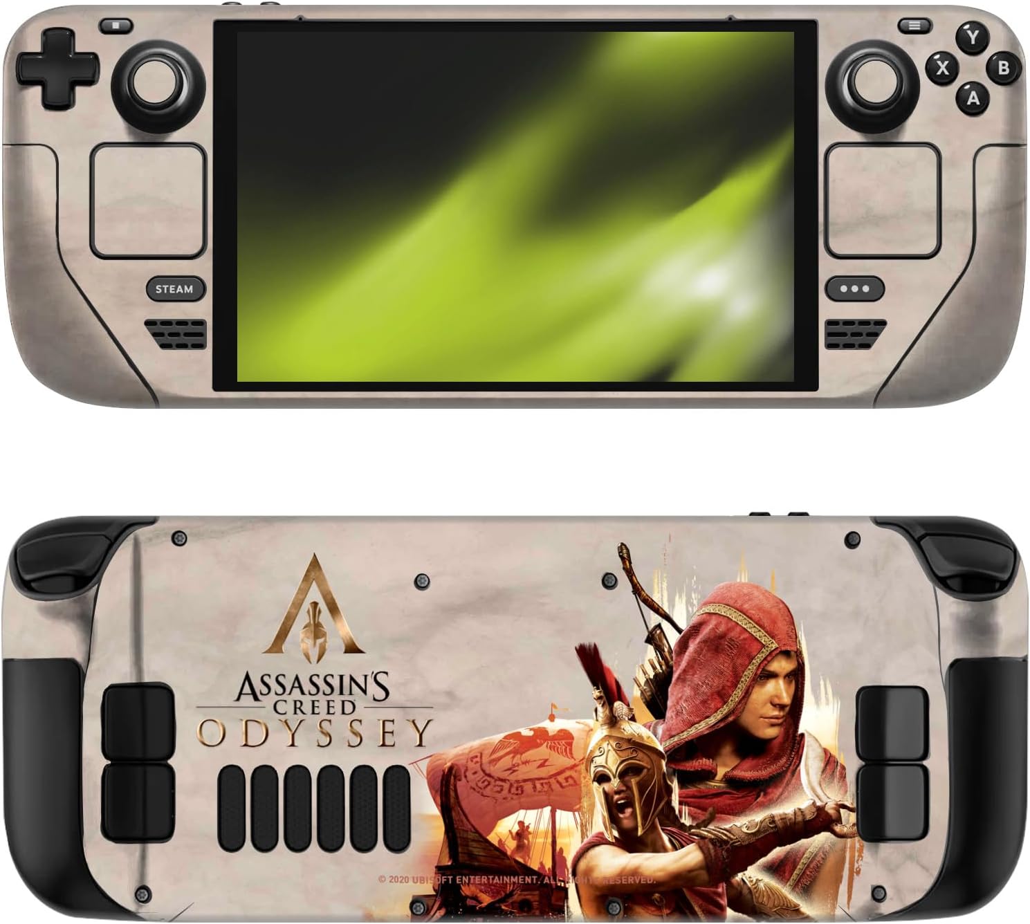 Head Case Designs Officially Licensed Assassin's Creed Odyssey Artwork Crest & Broken Spear Vinyl Sticker Skin Decal Cover Compatible with Steam Deck OLED