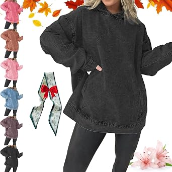 Hooded Sweatshirt with Front Pockets Women, Womens V-Neck Pullover Hoodie sweatshirt