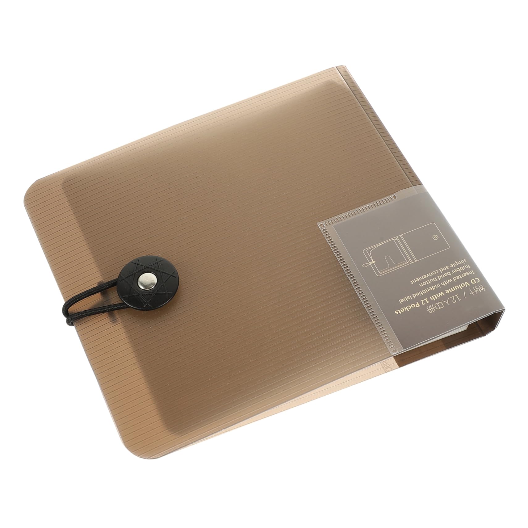 KONTONTY CD Storage Binder for Discs Compact CD Organizer with Buckle Closure CD Wallet for Home Travel Prevents Damage Media Case for Dvds