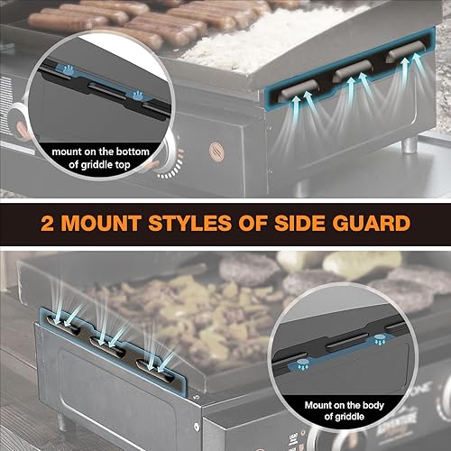 Miniatura 2 de MeWeBlue 5018 - Protectores de viento magnéticos de acero inoxidable 5018 protegen el calor de la llama compatible con la capucha color negro