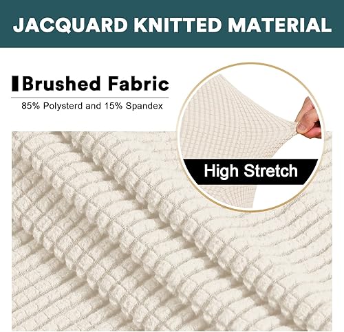 Miniatura 9 de Jacquard Spandex Dining Room Chair Covers Set of 246,Elastic Chair Protector Stretch Removable Washable Seat Covers for Dining Room, Wedding,