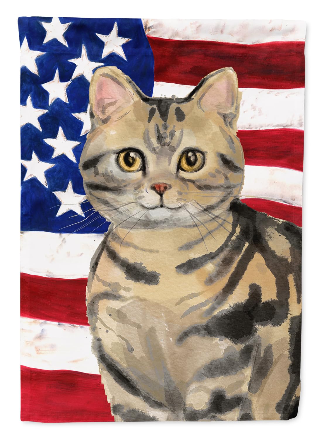 Drapeau de jardin American Shorthair pour embellir votre terrasse et vos parterres de fleurs