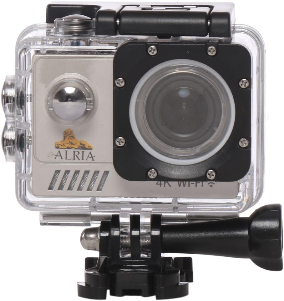 Ultra HD 4K WIFI Sports 16MP Action Camera IMX 179 Lens Waterproof DV Camcorder 170 Degree / 30fps/ 30m Wide Angle 2 inch LCD Screen/ Rechargeable Batteries included / Portable Package Include Full Accessories Mounting Kits - Silver