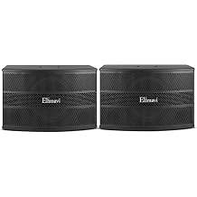 Elimavi 12" 3-Way Karaoke Speakers Pair, 1600W Peak, Built-in Crossover