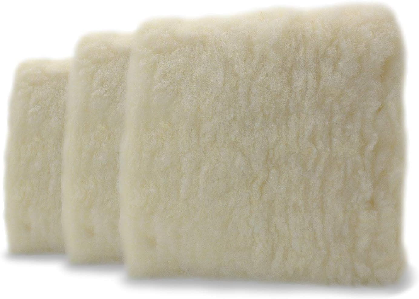 Adam's Professional 10" Car Wash Pad - Made of Professional Grade Plush Synthetic Wool - Safely Wash Your Vehicle Without Introducing New Scratches or Swirls - Swirl Free Washing Guaranteed (3 Pack) : Automotive