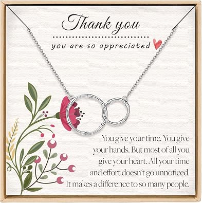 925 Sterling Silver Necklace for Women, Thank You Gift, Teacher Appreciation Gift