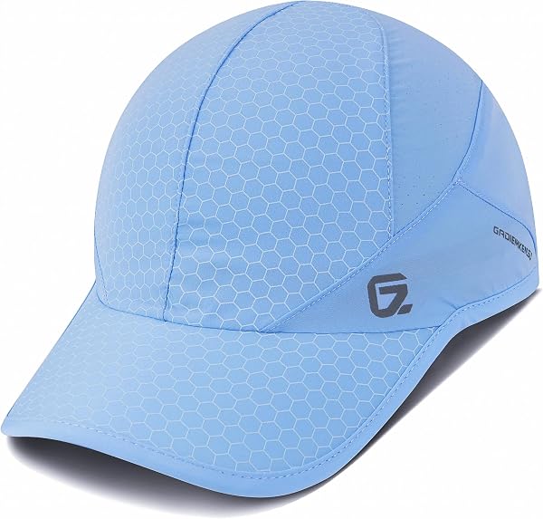 GADIEMKENSD Stretch Sport Hat with Soft Brim Quick Dry Lightweight Breathable Running Cap for Outdoor Activities - 1