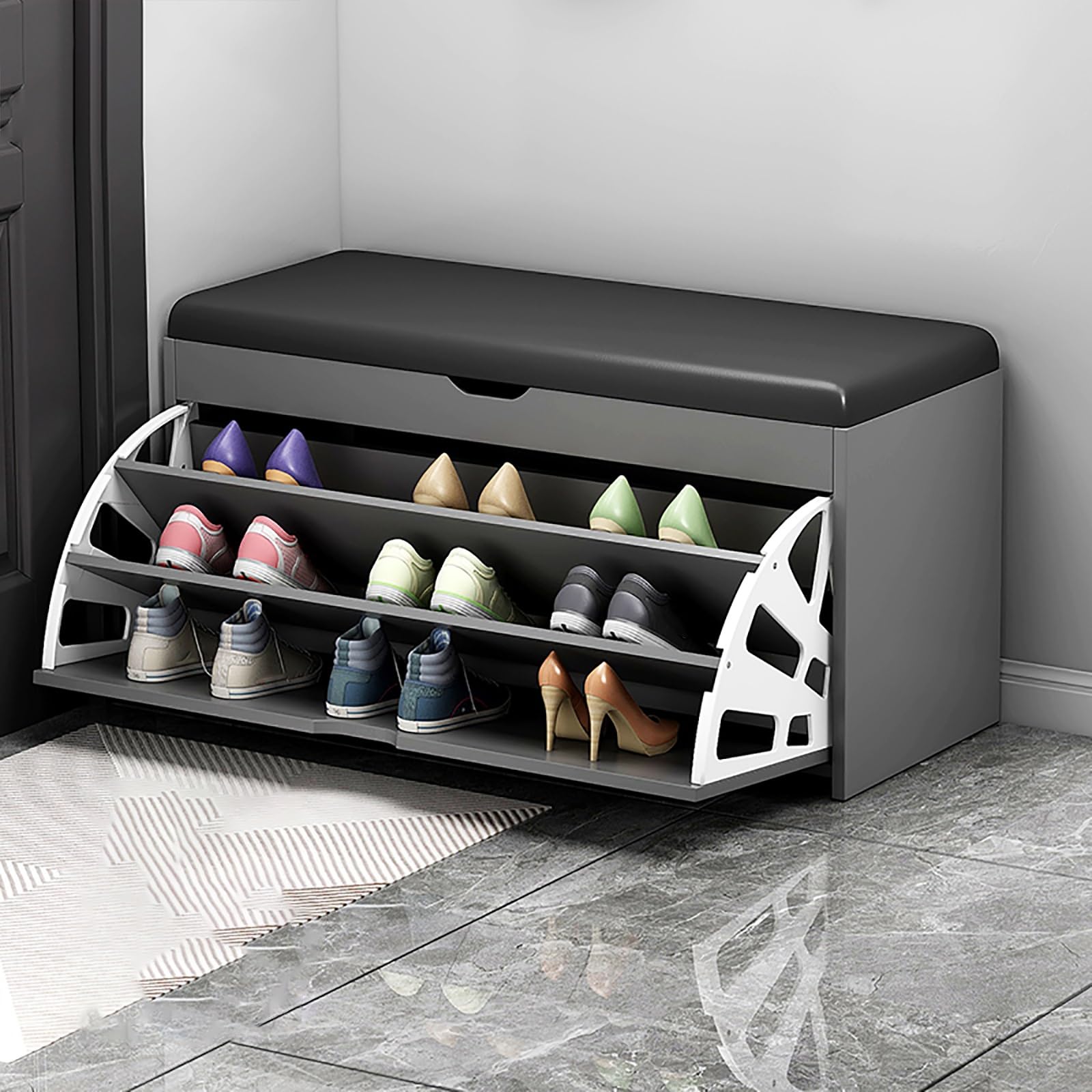 Banc de rangement pour chaussures pour en finir avec le désordre
