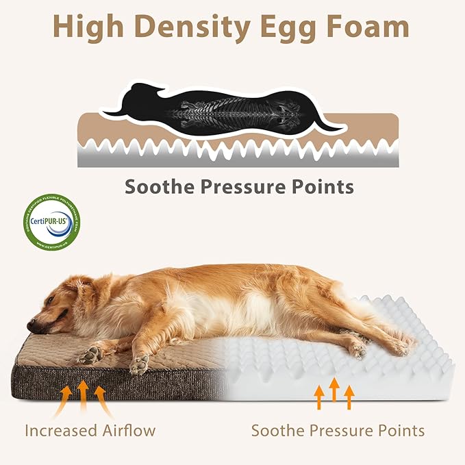 Cama Ortopédica para Perro Grande 104x69 cm Lavable e Imperm miniatura 3