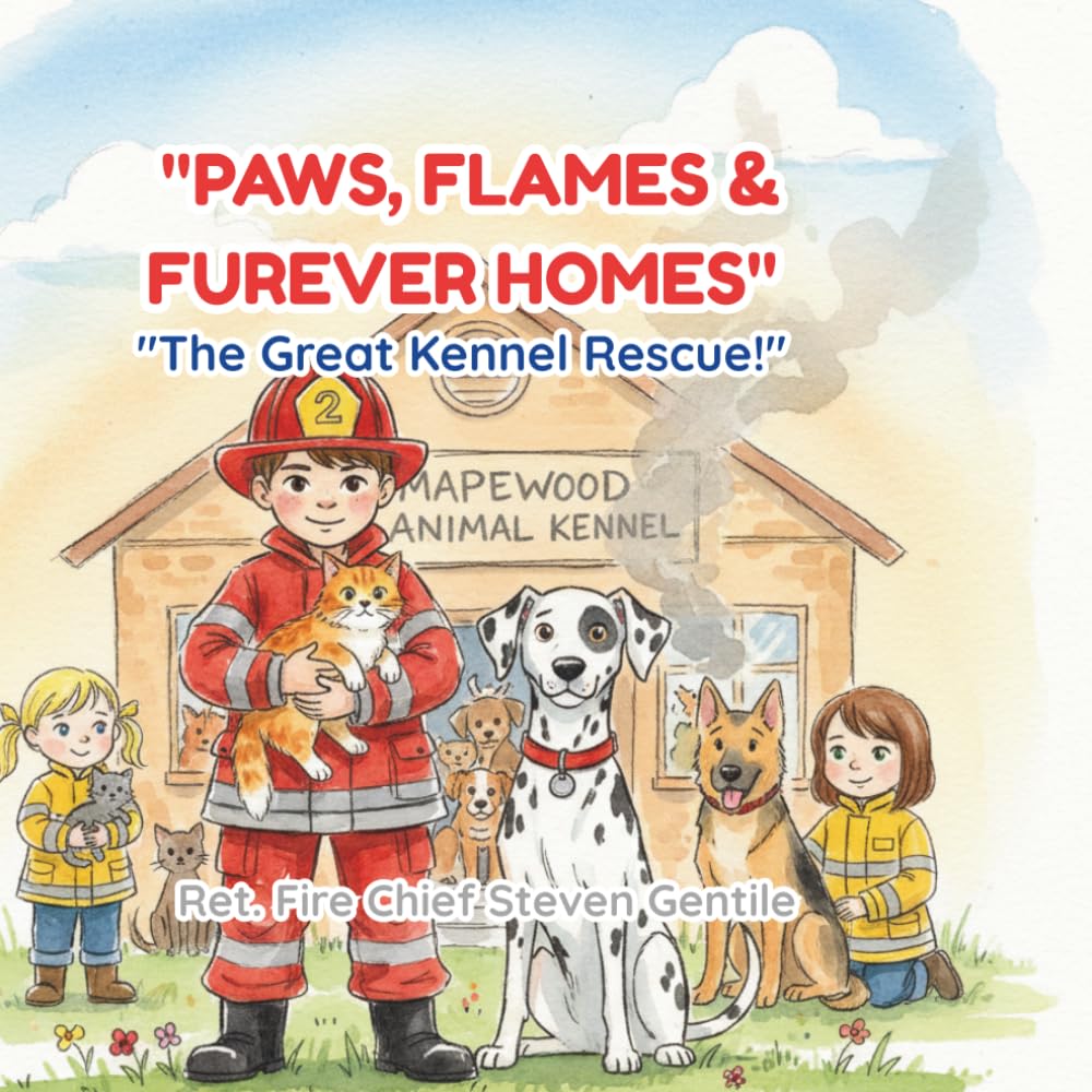 Firefighter Finn: Paws, Flames & Furever Homes: The Great Kennel Rescue! (new illustrated books for firefighter finn)