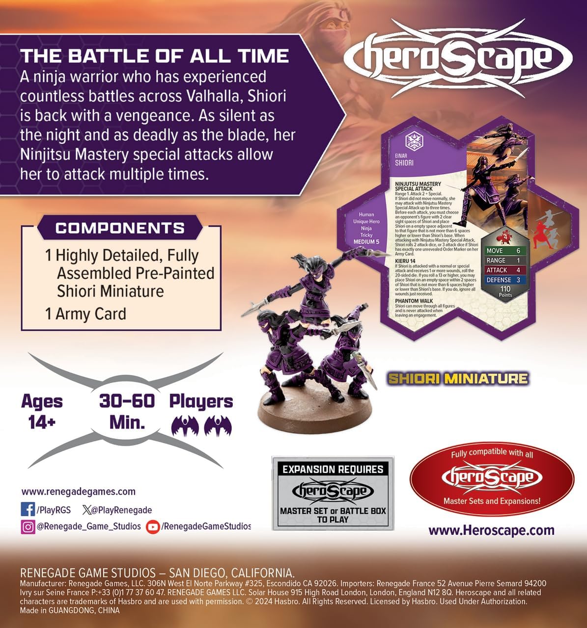 Renegade Game Studios Age of Annihilation - Shiori (GenCon Exclusive)