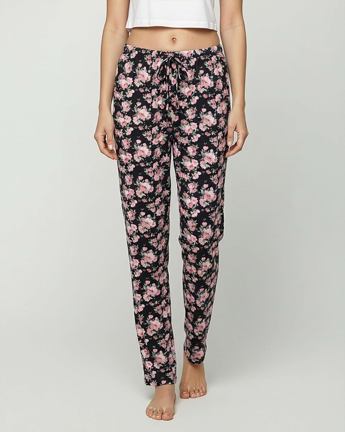 Real Essentials 3 Pack: Women’s Ultra-Soft Comfy Pajama Lounge Pants Sleepwear (Available in Plus Size) - Image 2