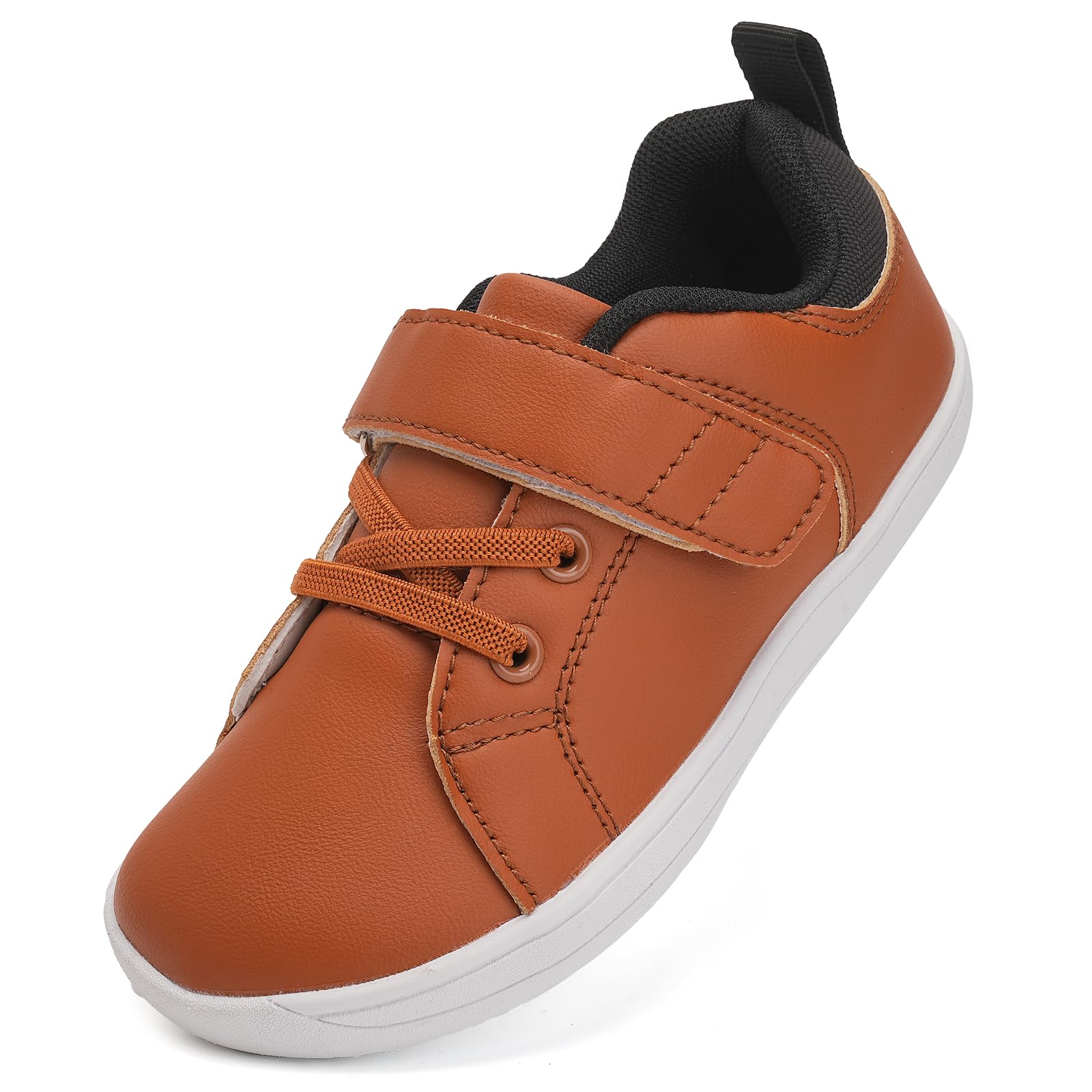 IceUnicorn Calzado Descalzos Niños Niñas Amplia para Barefoot Exterior Interio Ligeros y Deporte Transpirables Zapatillas de Trail Minimalistas(Marrón, 27EU)