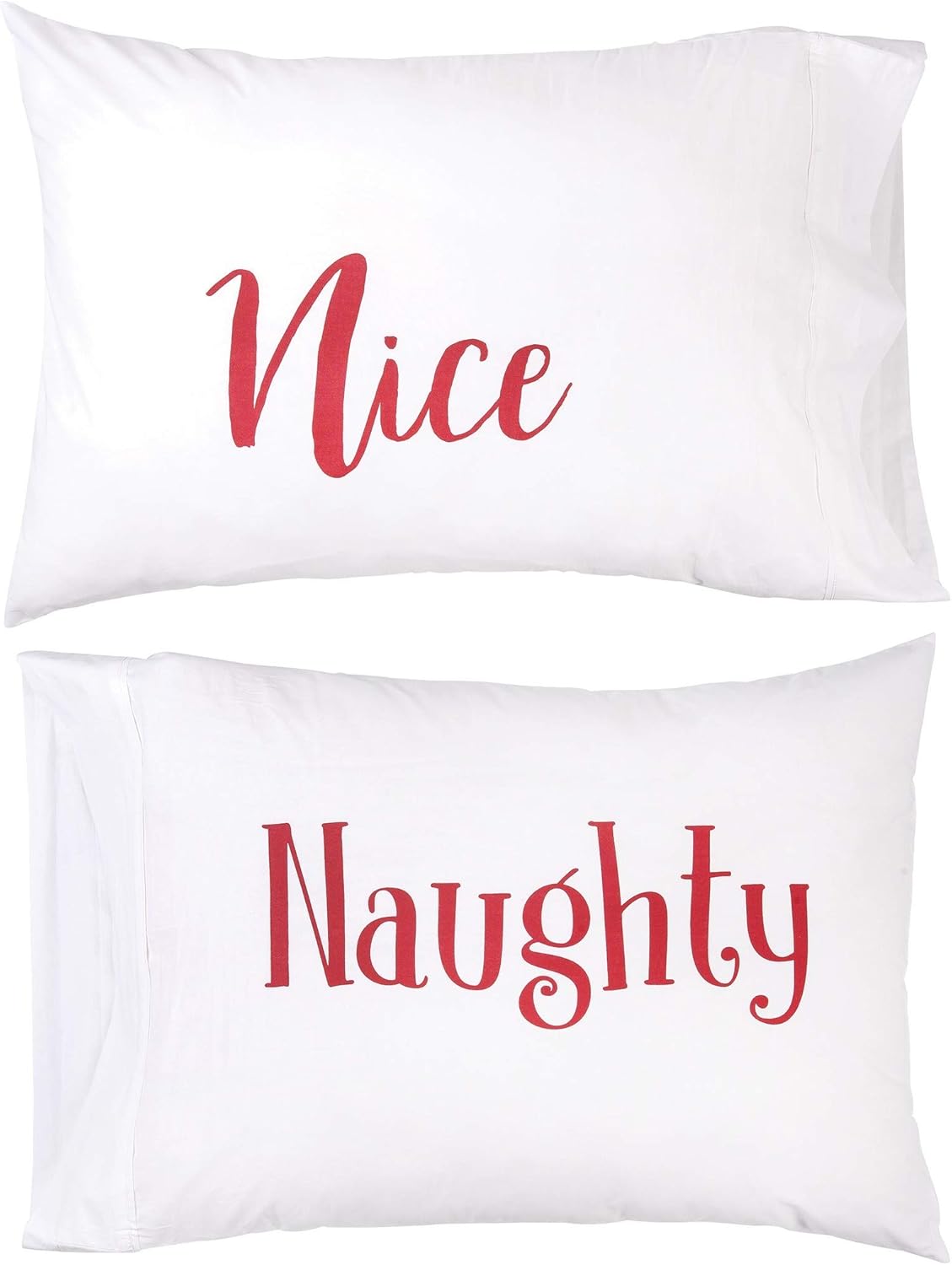 C&F Home Naughty and Nice Christmas Pillowcase Set Set for Twin Queen