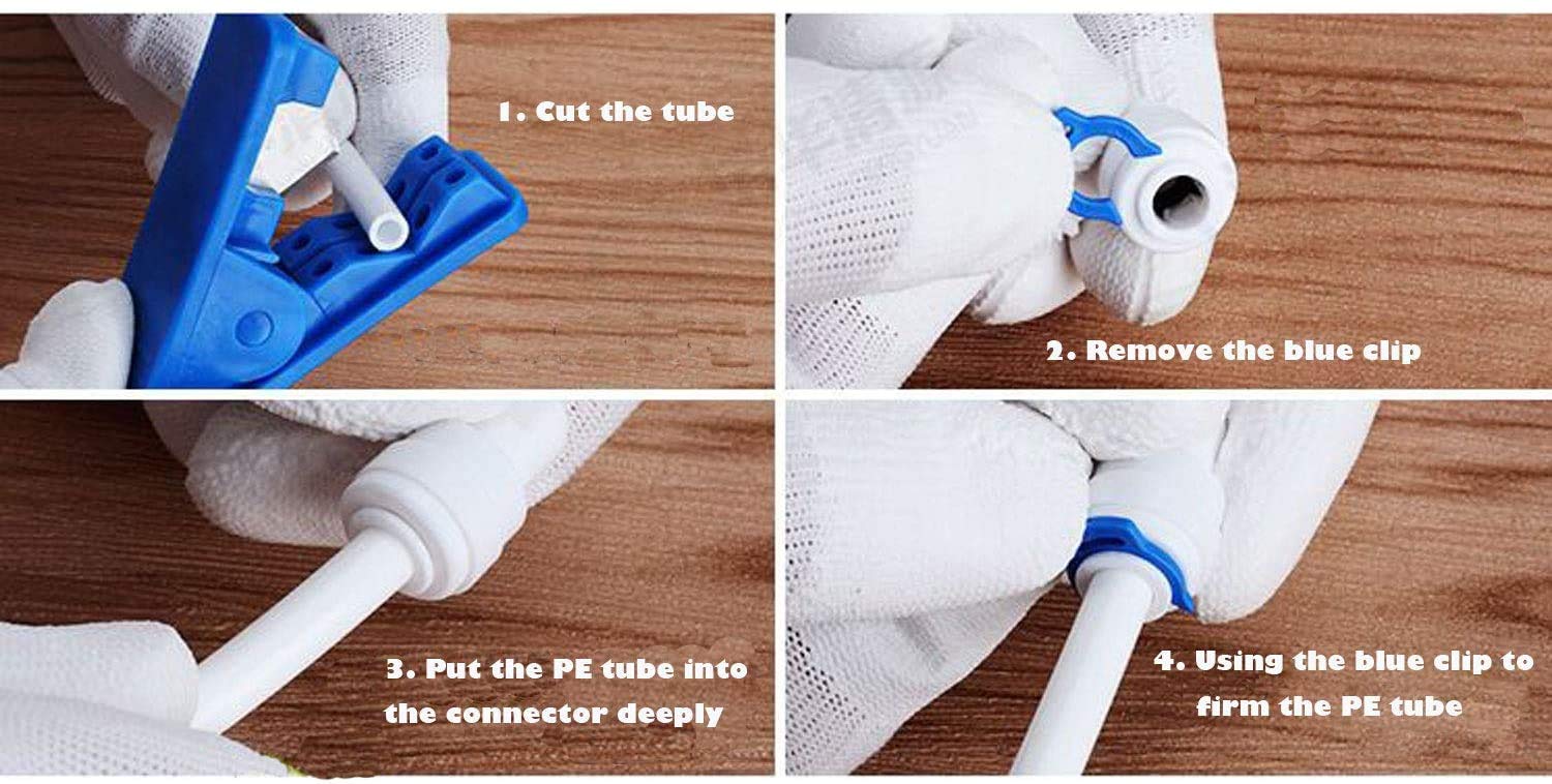 Kit Tubi Osmosi Inversa 10m Con Raccordi Rapid 1/4 - Per Filtri, Frigoriferi E Depuratori - Foto 3