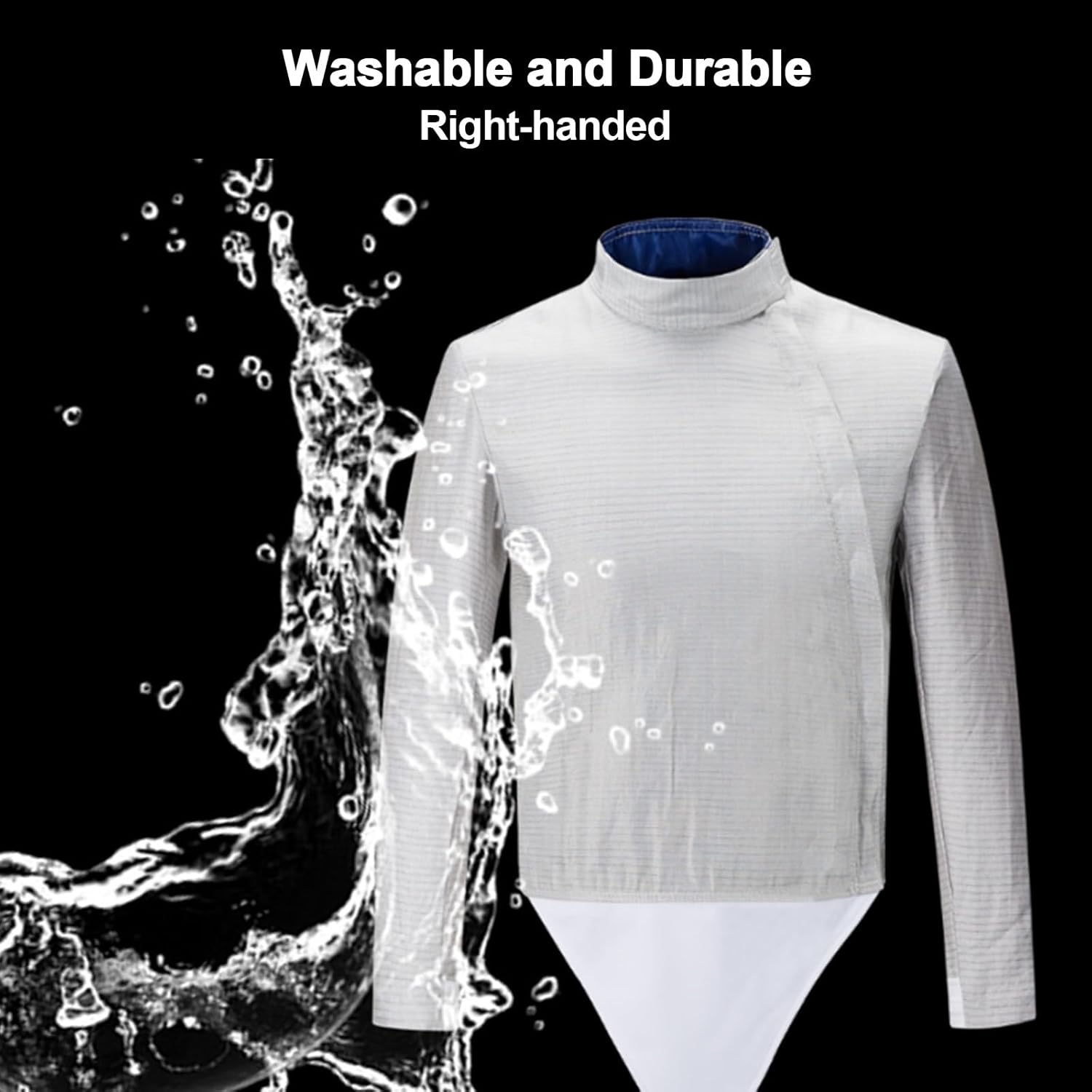 Washable Unisex Fencing Uniform, Unisex Metal Fencing Jacket, for Right Hand Fencers, Easy On and Off, for Foil Epee