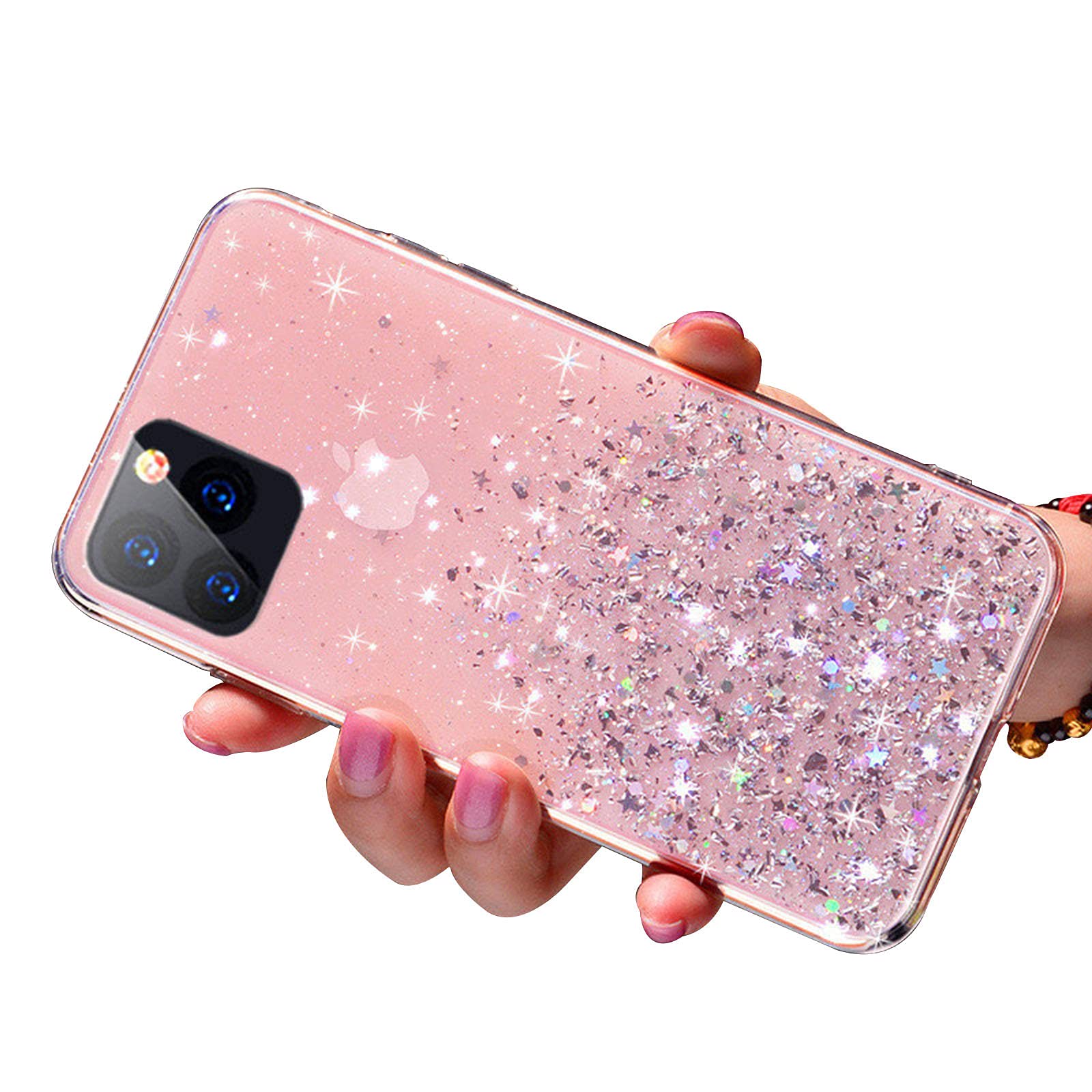Glitter Case for iPhone 11 11 Pro 11 Pro Max Epoxy Rubber Gold