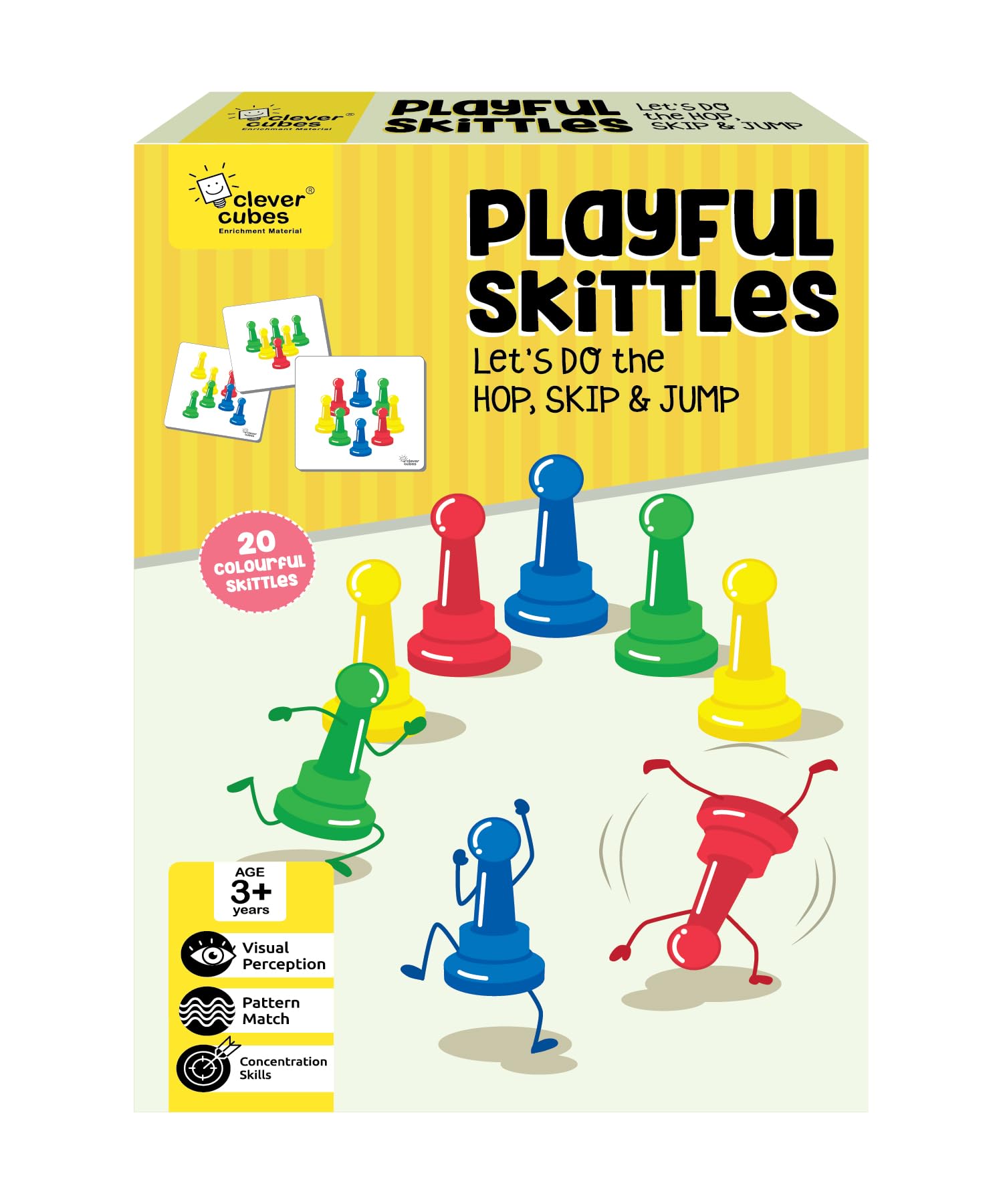 Playful Skittles Educational Games for 2 to 4 Year Old Kids. Perfect for Birthday Return Gifts. Activity Games., Multicolor
