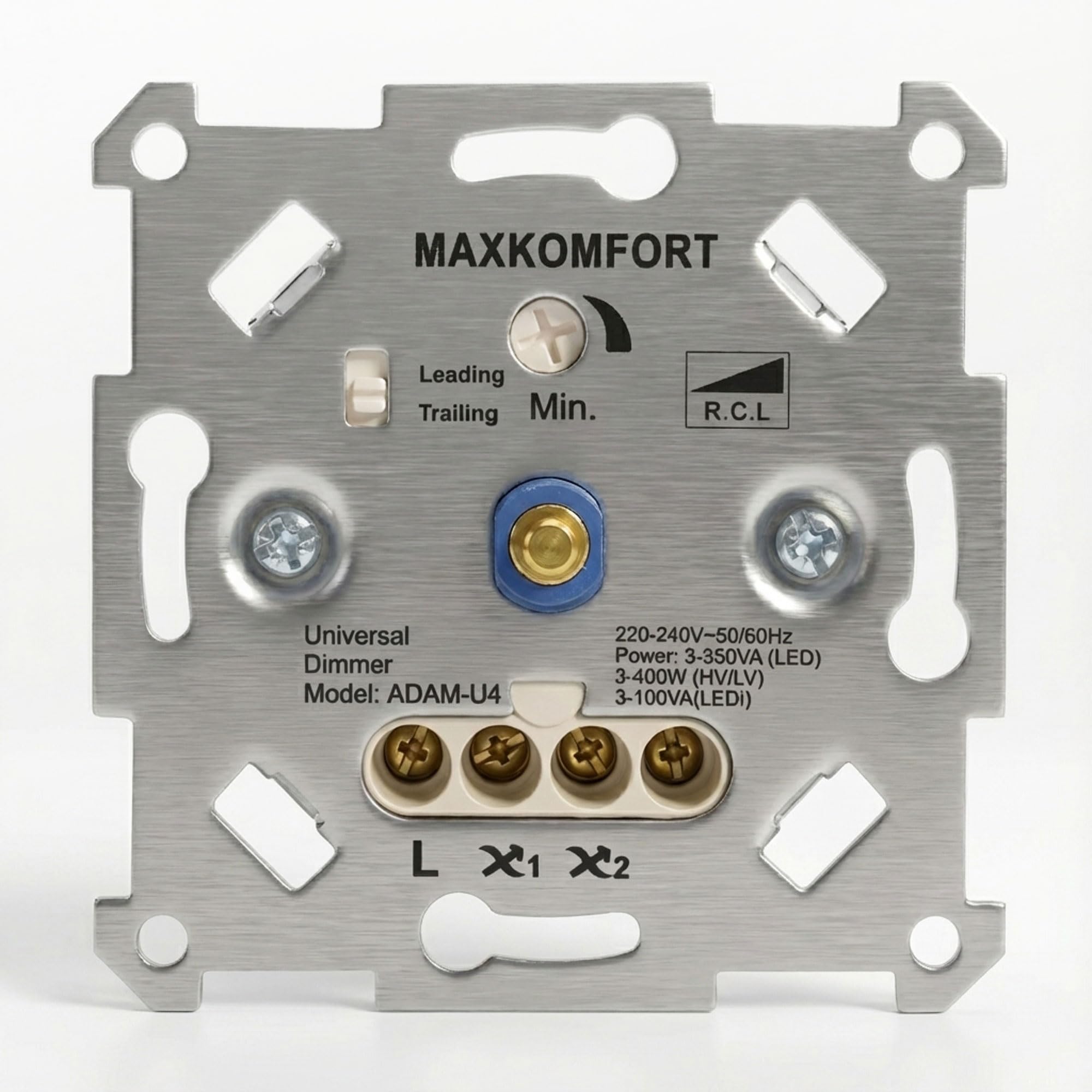 LED Dimmer Unterputz UNIVERSAL 230V R,L,C Dreh-dimmer Einsatz geeignet für LED 3-350W und Halogen 3-400W Dimm-schalter