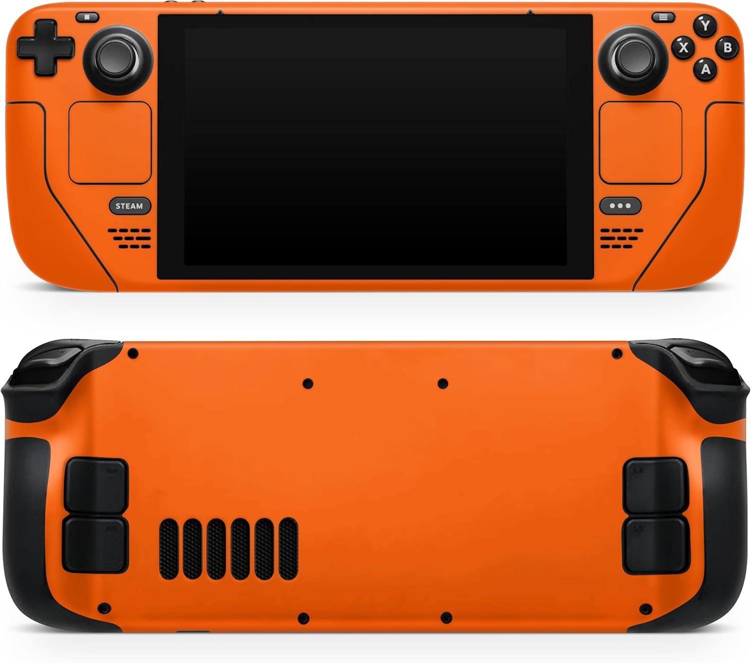 Compatible with Steam Deck - Skin Decal Protective Scratch-Resistant Removable Vinyl Wrap Cover - Solid Burnt Orange