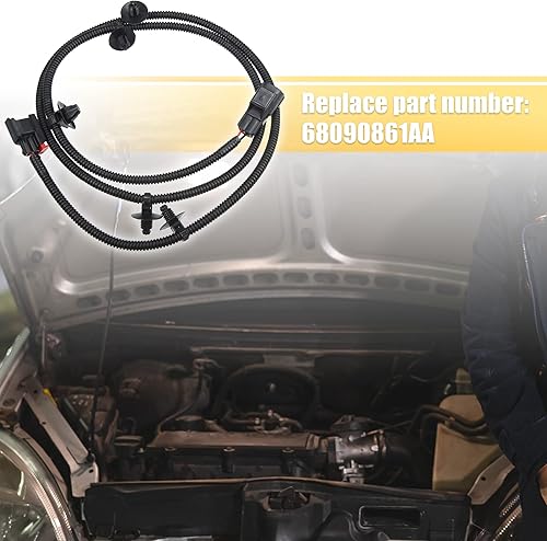 Miniatura 2 de X AUTOHAUX Reemplazo de arnés de cableado de luz para debajo del capó del automóvil 68090861AA para Dodge para Ram 2012-2017