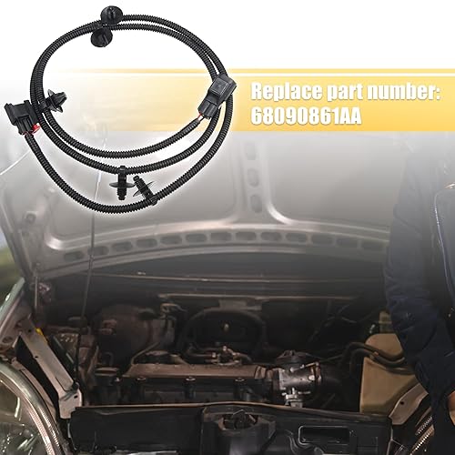 Miniatura 2 de X AUTOHAUX Reemplazo de arnés de cableado de luz para debajo del capó del automóvil 68090861AA para Dodge para Ram 2012-2017