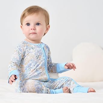 pureborn Baby Sleeper Viscose from Bamboo Zipper Footies Pjs 0-24 Months