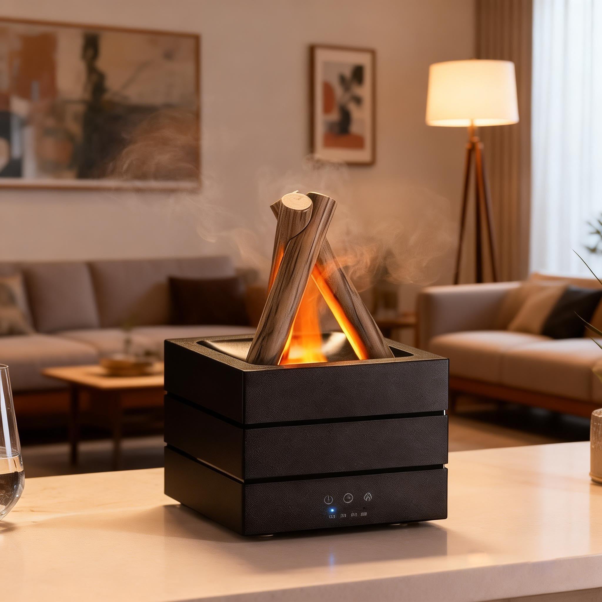 Humidificateur diffuseur d'arômes à ultrasons avec 7 LED et minuterie