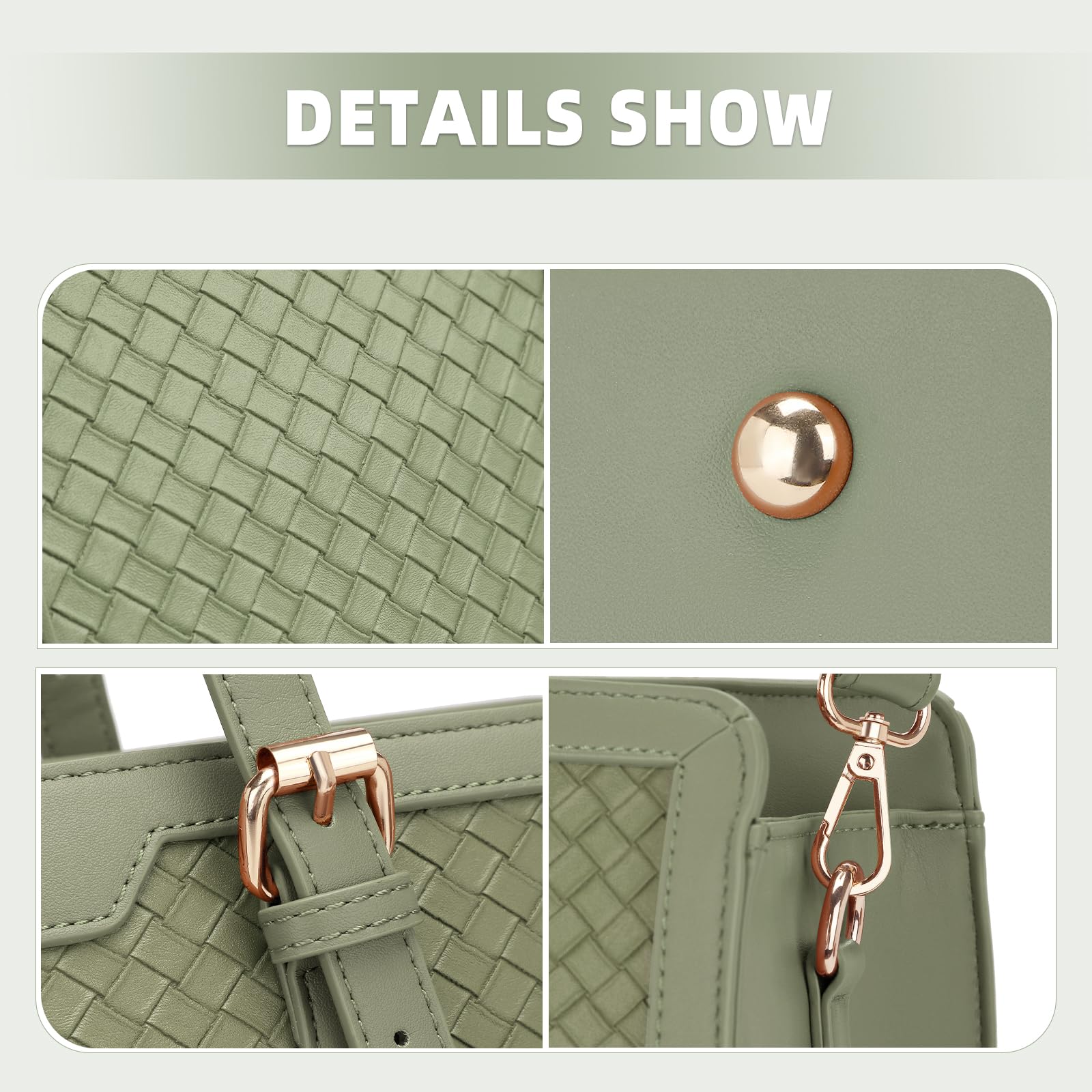 Bolsa de mano para laptop para mujer de 15.6 pulgadas, bolsa de trabajo de piel sintética para mujer, bolso grande para computadora con bolso