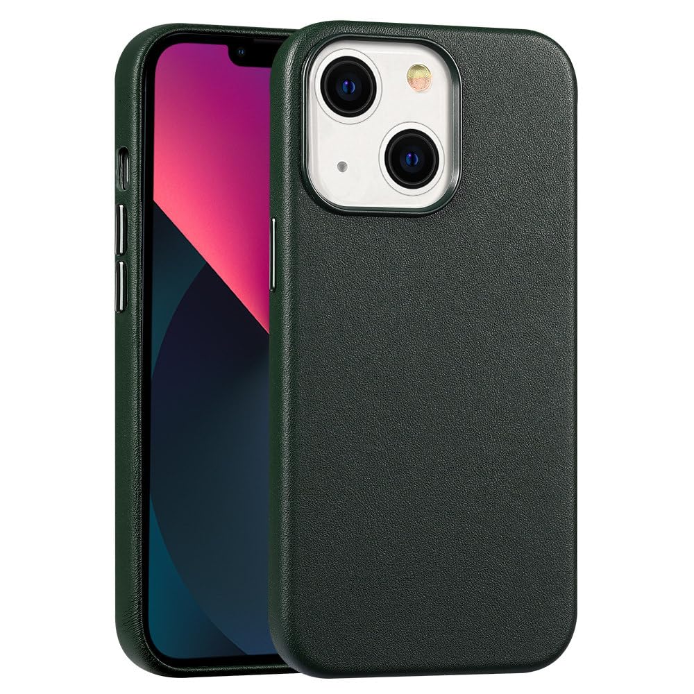 Housse iPhone 12 Pro Max cuir vert contre rayures et chutes - 8