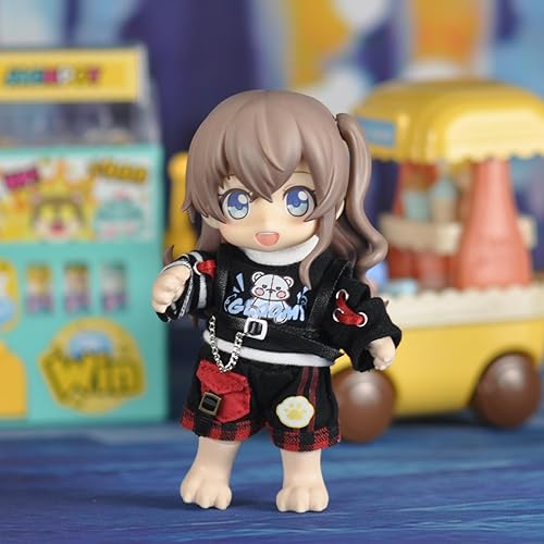 Miniatura 3 de YMY Bjd Doll Ob11 Ropa de tres piezas Capa Gsc P9 Traje Preppy Vintage 112 Escala Figura de Acción Ropa Navidad Regalos de Año Nuevo (negro)