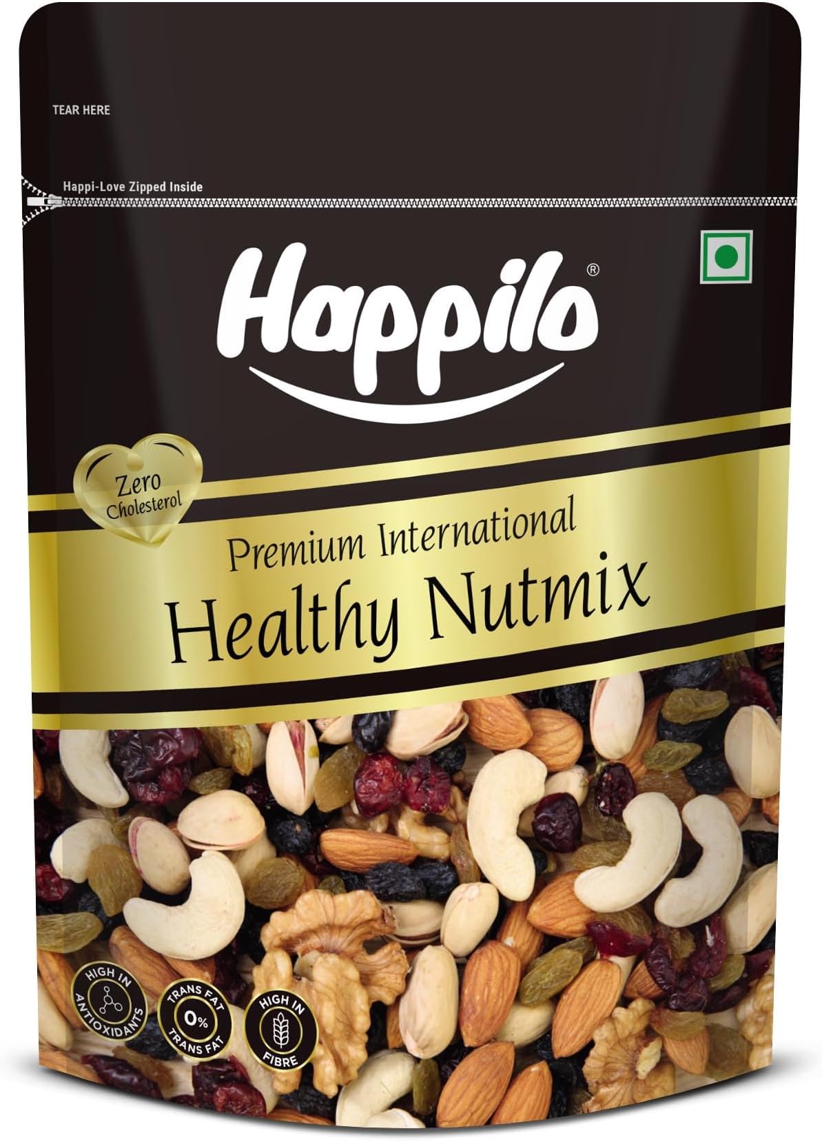 Premium International Healthy Nutmix 350g | Almonds | Black Raisins| Cashewnuts | Cranberries | Green Raisins | Pistachio Kernels | Walnut Kernels healthy snacking | Dry Fruit | Trail Mix | Mix Nuts | Mix Dry Fruit