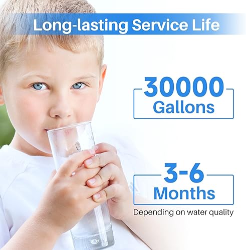 Miniatura 6 de Filtro de agua de sedimento plisado para toda la casa de 10 x 4.5 pulgadas para GE FXHSC, Culligan R50-BBSA, Pentek R50-BB, DuPont WFHDC3001,