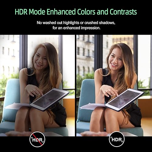 Miniatura 2 de Angetube Cámara web de 1080p con anillo de luz para transmisión: cámara web USB 60FPS con micrófono-HDR-habilitado-HD Cámara web de corrección de